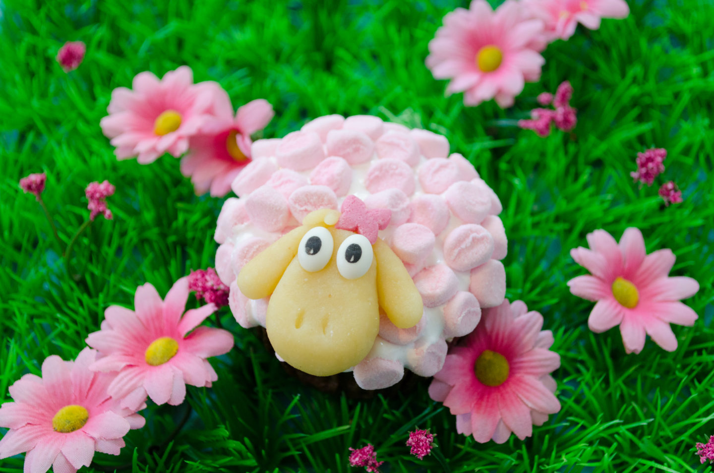 Oster Cupcakes – Kleine Oster Cucpake Schafe