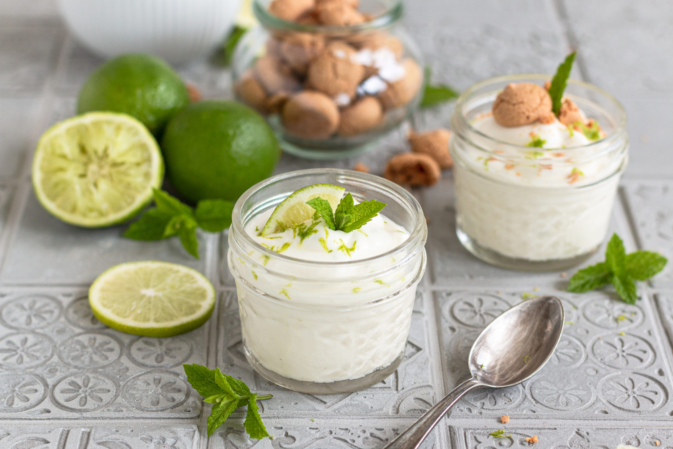 Joghurt Limetten Mousse Schnelles Sommerdessert Madame Dessert