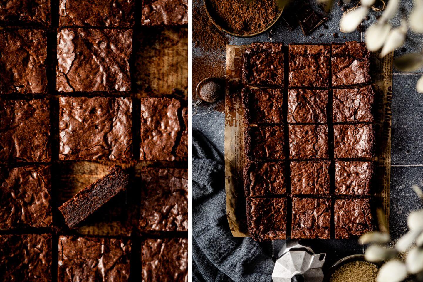 Vegane Brownies – schokoladig, fudgy, lecker!
