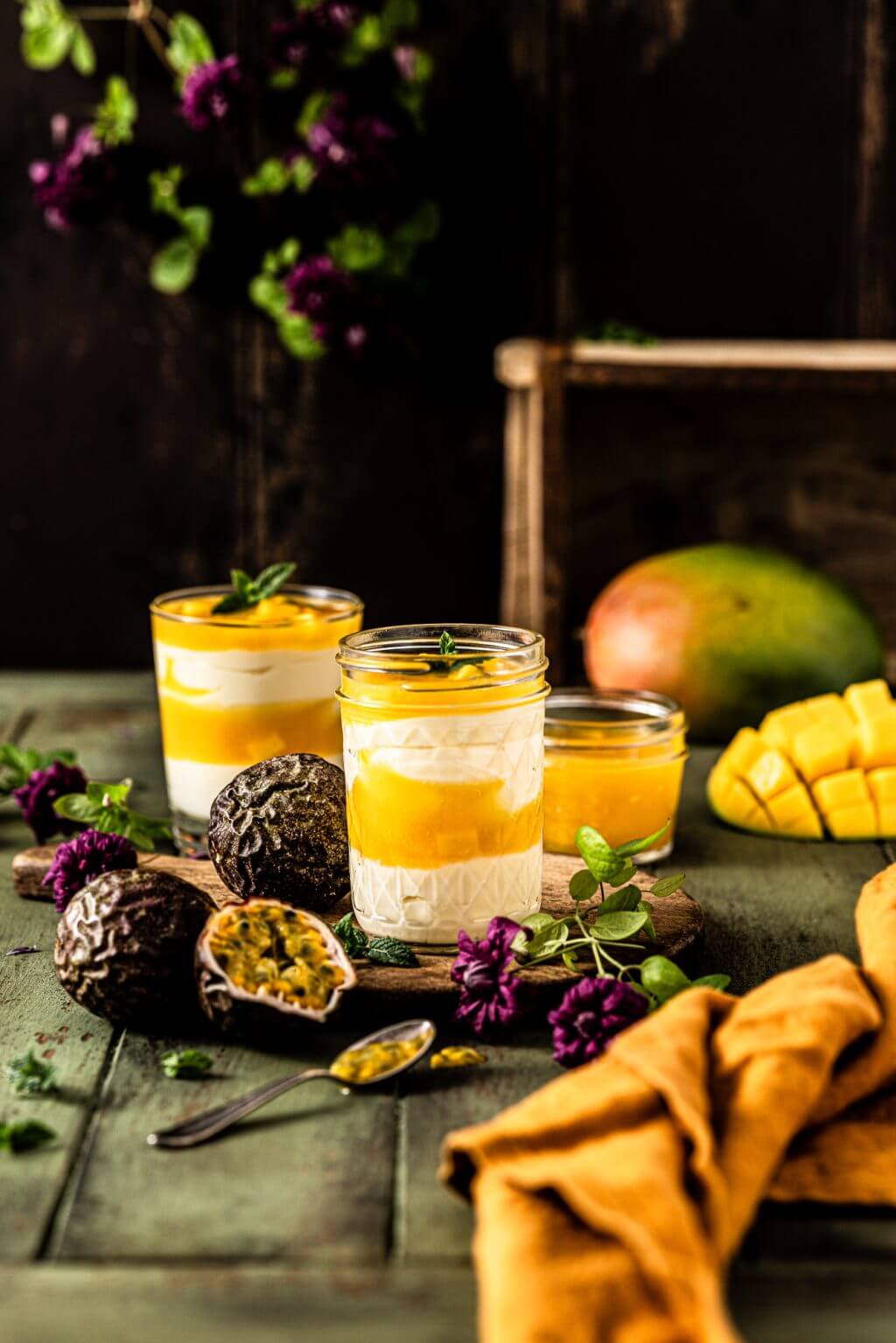 Recette de dessert d'été à la mangue et aux fruits de la passion |  dame dessert