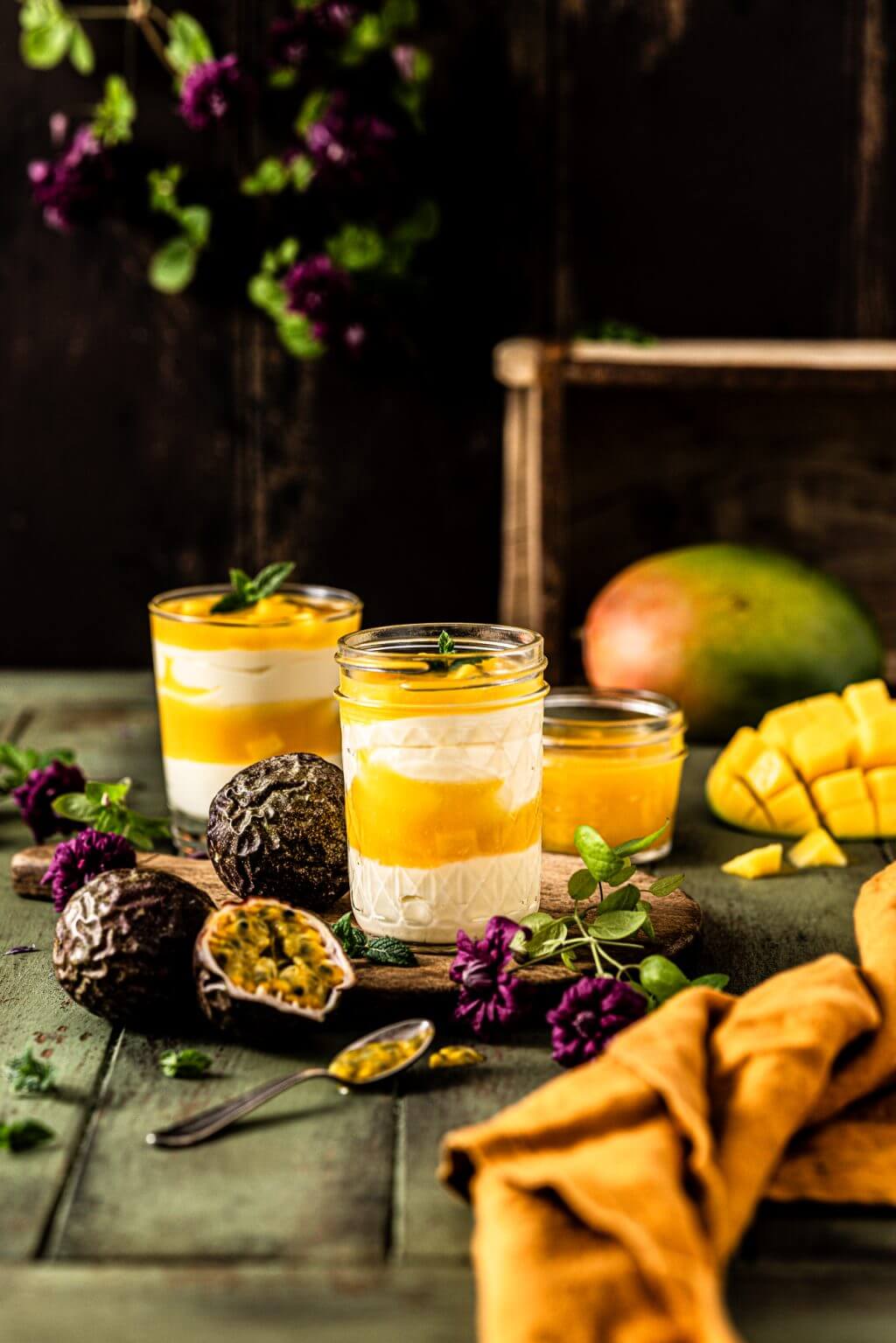Recette de dessert d'été à la mangue et aux fruits de la passion |  dame dessert